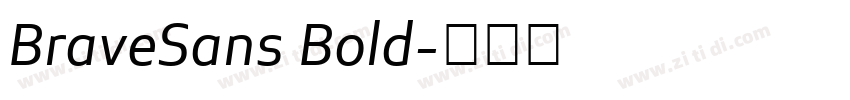 BraveSans Bold字体转换